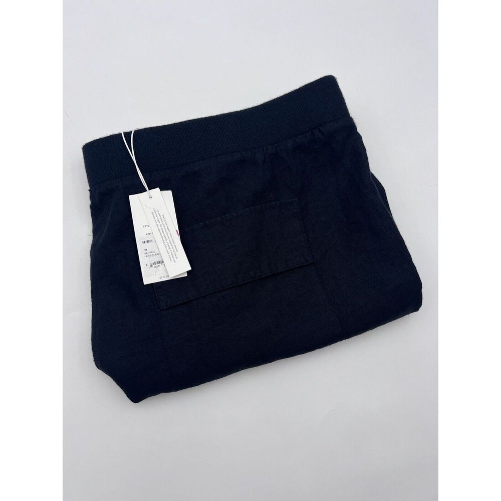 NWT $225 VINCE‎ Hemp Drawstring Shorts Black XXL M83492653 2XL